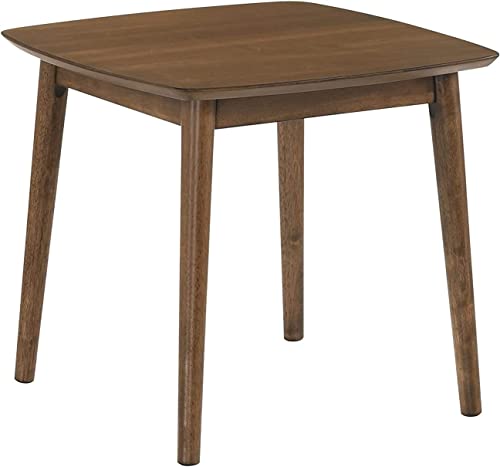 New Classic Furniture 3 Piece Felix Mid-Century Wood Coffee Table and End Table Se, Natural Walnut
