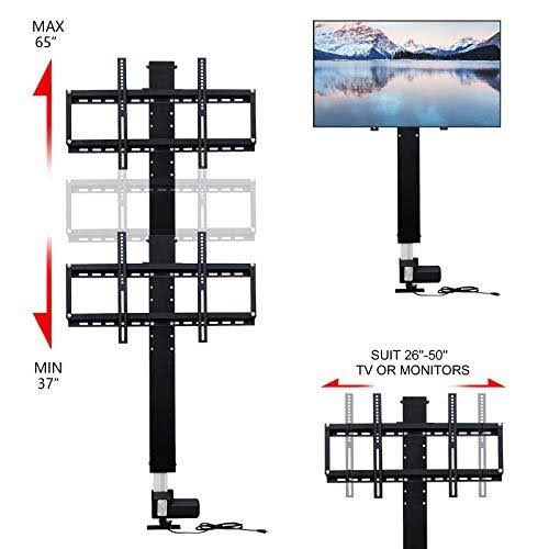 ECO-WORTHY Automations - Motorized Vertical TV Lift for 26-57x22 TVs - Remote Control for Home Use