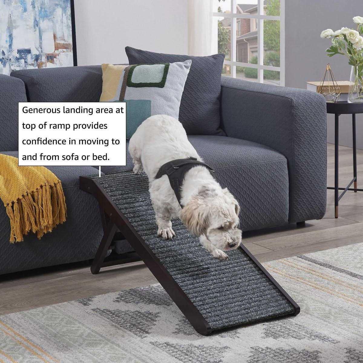 Unipaws Foldable Wooden Pet Ramp Adjustable Height - Pet Supplies online store