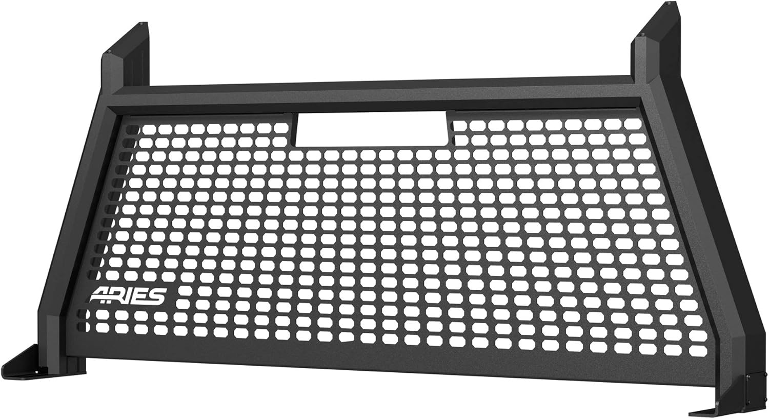 ARIES 1110103 AdvantEDGE Black Aluminum Truck Headache Rack Cab Protector, Select Ford F-250, F-350 Super Duty