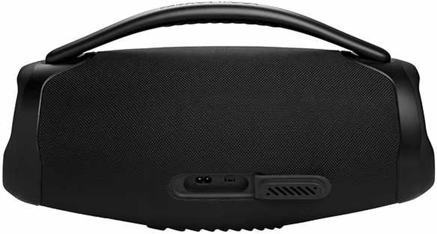 JBL Boombox 3 WiFi Wireless Bluetooth Streaming Portable Speaker, Black - IP67 Dustproof and Waterproof Airplay Alexa PartyProof HD 3D Sound (Renewed)