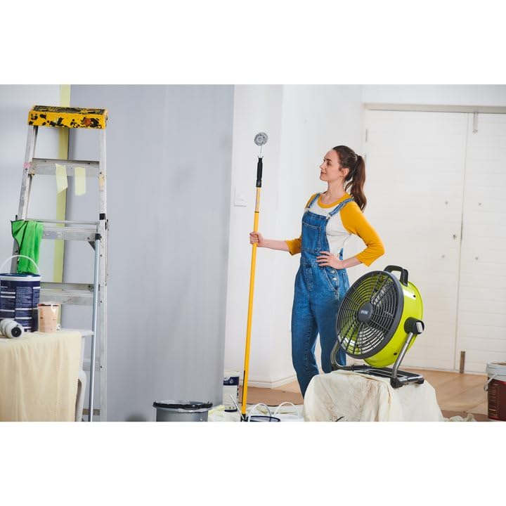 RYOBI R18F5-0 ONE+ Cordless Floor Fan (Bare Tool), 18 V, Green