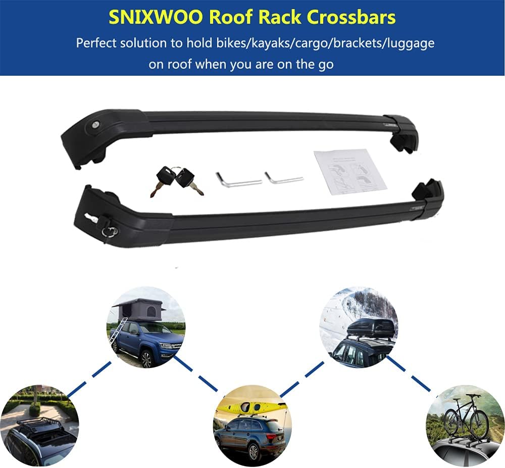 Cross Bars fit for Chevrolet Chevy Tahoe Suburban 2021 2022 GMC Yukon 2021 2022 Cadillac Escalade 2021 2022 Roof Rail Rack Cargo Top Accessories