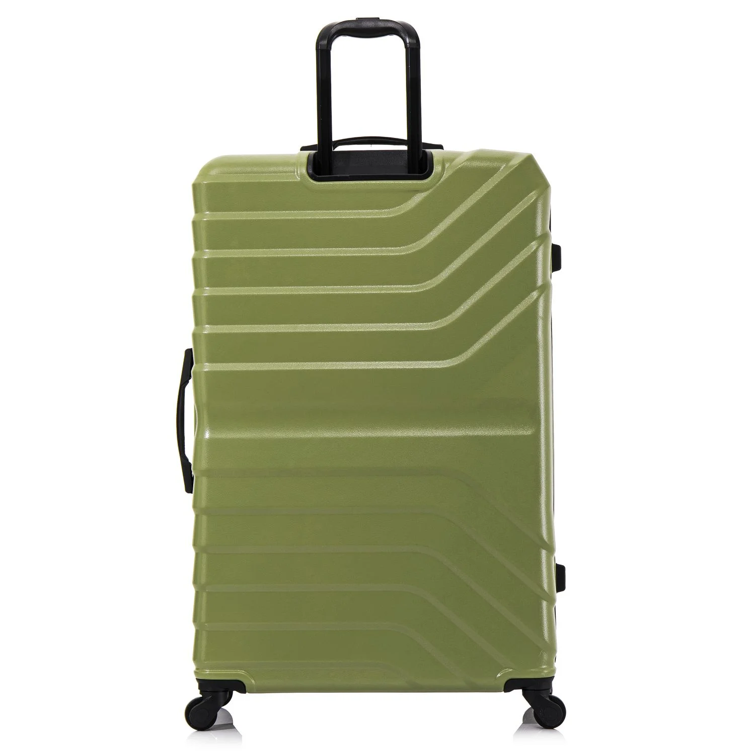 InUSA AURUM 32" Hardside Lightweight Checked Luggage with Spinner Wheels, Handle and Trolley, Green