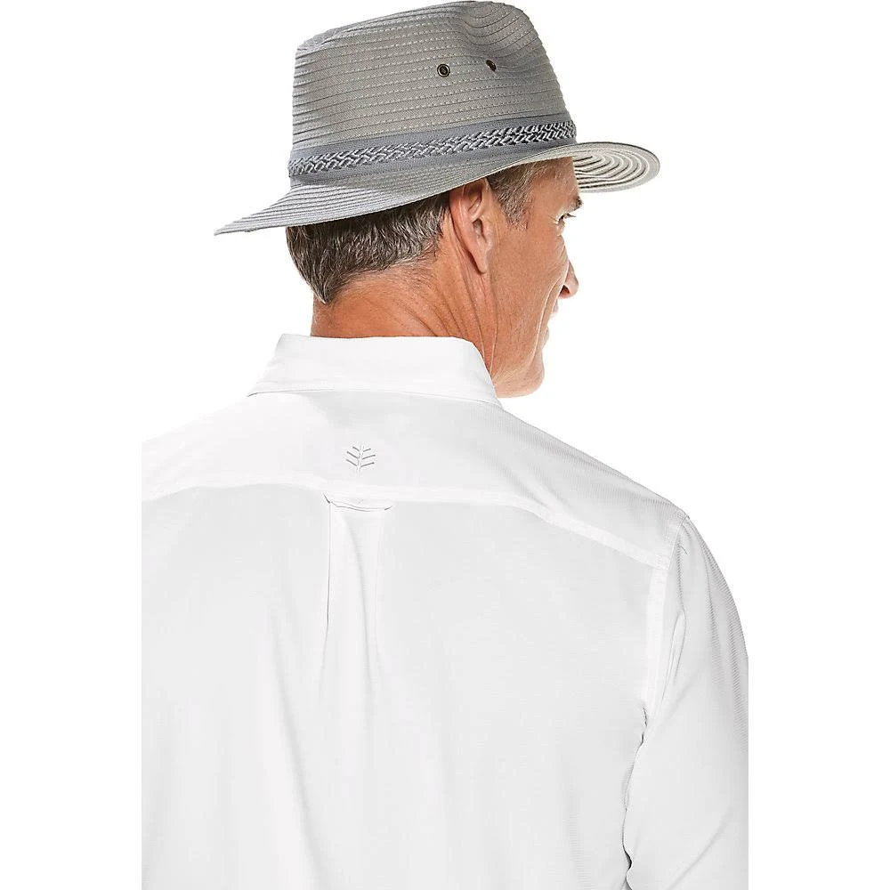 Coolibar UPF 50+ Men&s Packable Travel Fedora - Sun Protective