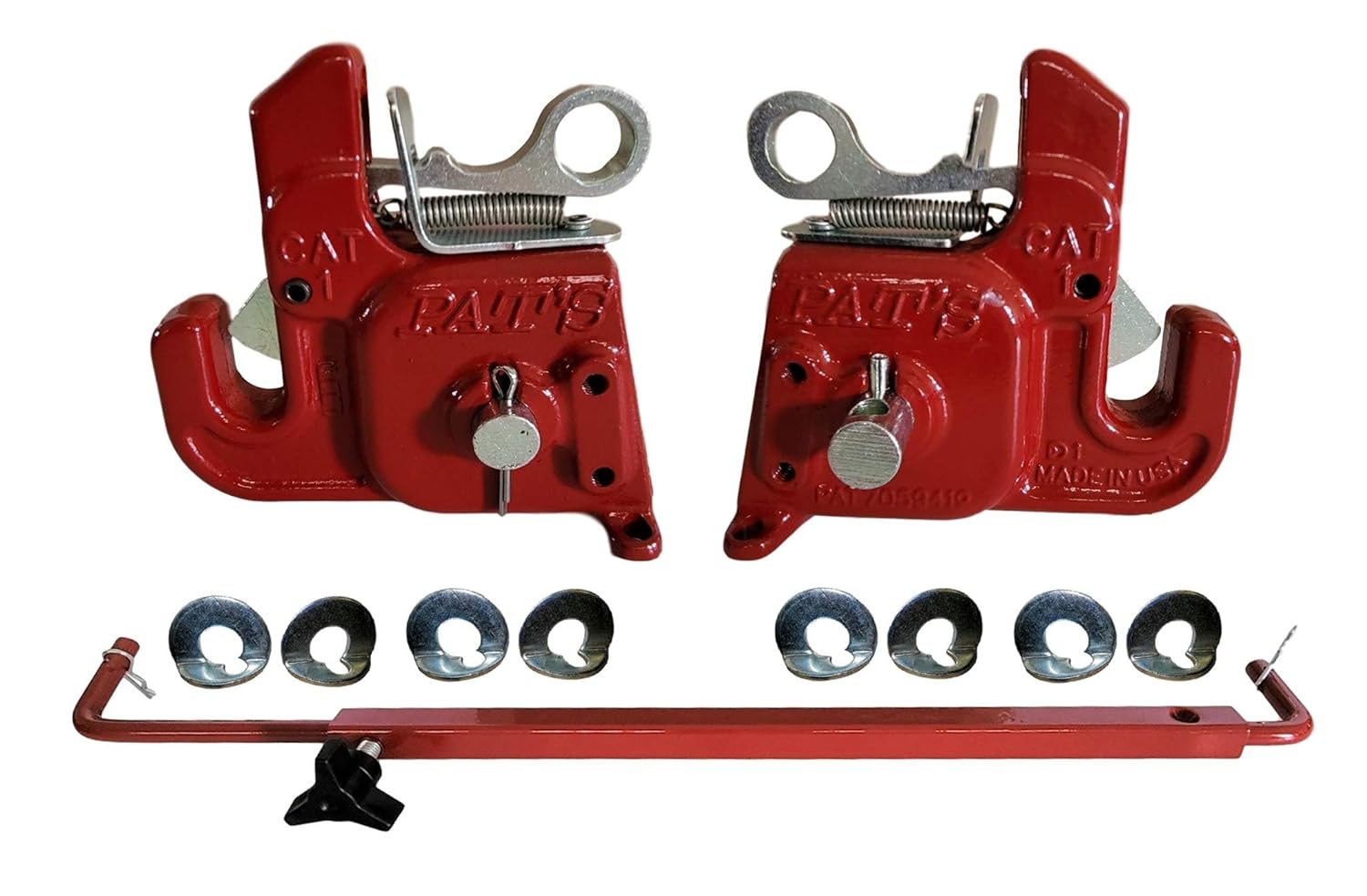 Pat's Easy Change with Stabilizer Bar - Best Quick Hitch System On The Market �C Flexible, Durable and Affordable (Orange CAT #1)