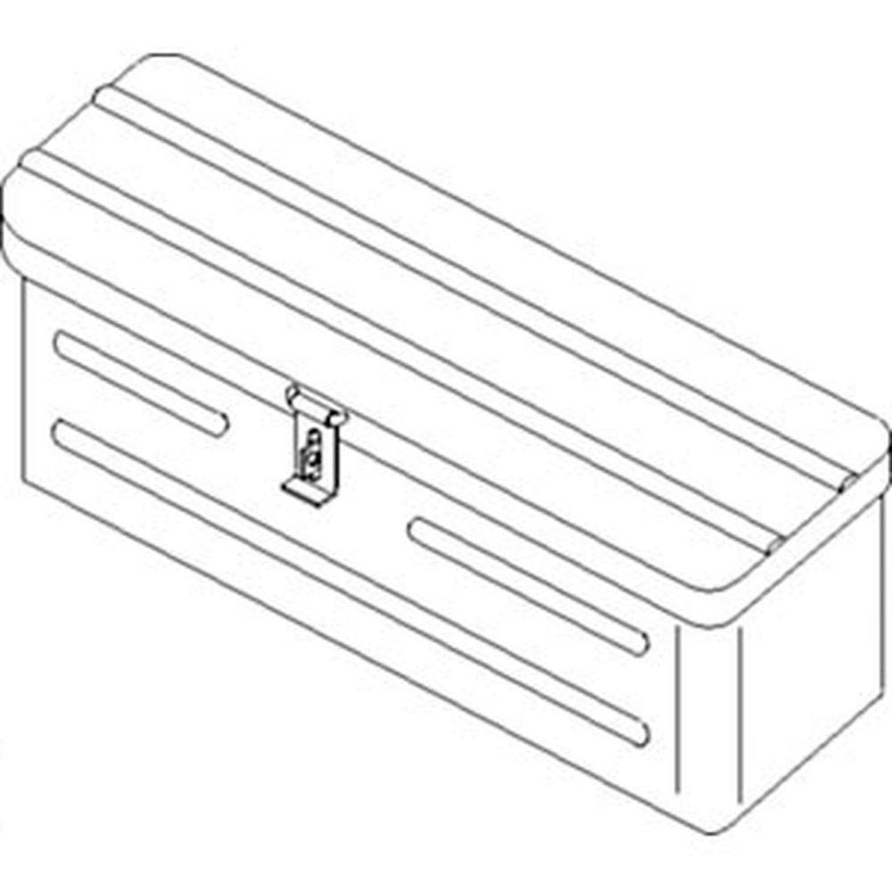 5A3BU Fits Ford Fits New Holland Tractor Steel Blue Tool Box 2000 3000 4000 5000 6000 7000 Pack of 2