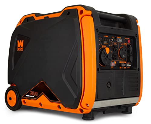 WEN DF450i Super Quiet 4500-Watt Dual RV-Ready Portable Inverter Generator with Fuel Shut-Off