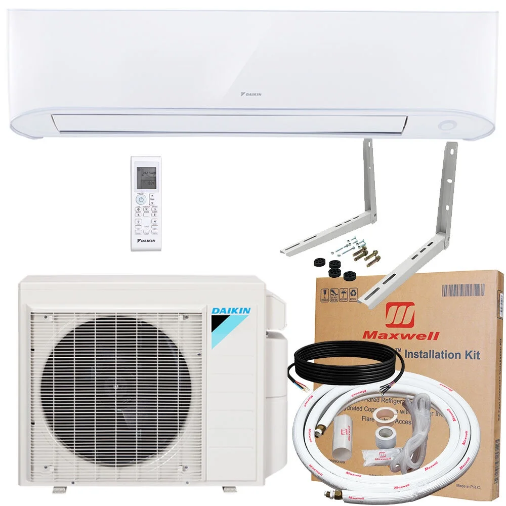 Daikin 12,000 BTU 18 SEER2 Ductless Mini-Split Heat Pump Air Conditioner 550 sq. ft.