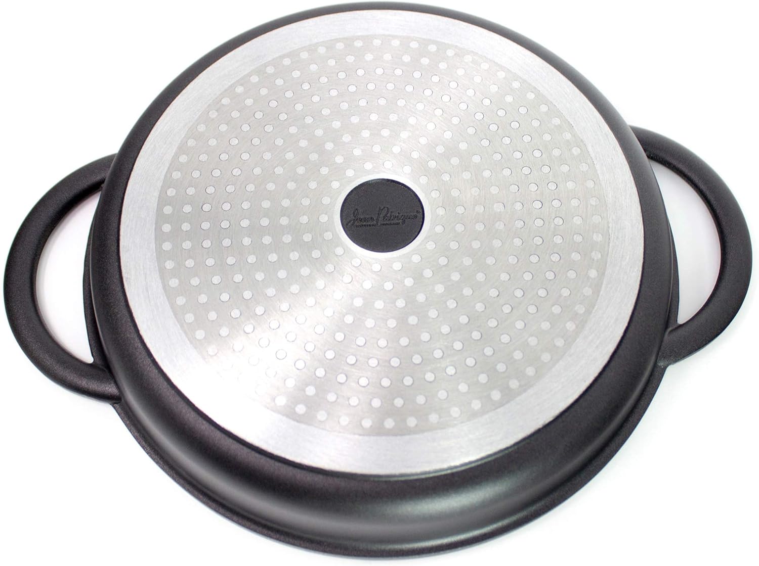 Jean Patrique The Whatever Pan - Cast Aluminium Griddle Pan with Glass Lid | 10.6 Diameter, Induction Compatible, Non-Stick