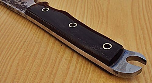 REG-Q-540- Custom Handmade Hi Carbon Steel(1095) Full Tang 13.3 Inches Nakiri Knife.