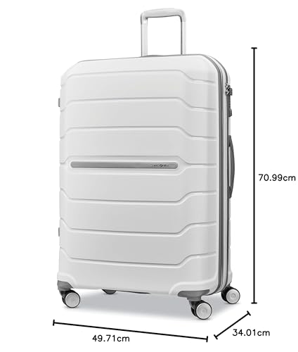 Samsonite Freeform 21-Inch Hardside Carry-On Luggage - Hardshell Carry-On Suitcase - TSA, Airline-Approved - Expandable Hard Shell, Smooth Rolling Spinner Wheels for Lightweight Travel - Navy
