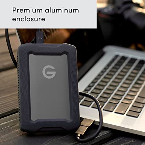 SanDisk Professional 4TB G-DRIVE ArmorATD - Rugged, Durable Portable External Hard Drive HDD, USB-C, USB 3.2 Gen 1 - SDPH81G-004T-GBAND