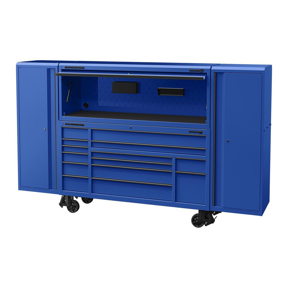 U.S. GENERAL 22 in. End Locker, Series 3, Blue