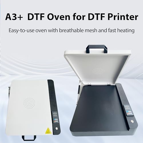 DTF Printer A4 High-Speed Transfer Machine with White Ink Mixing System and Roll Feeder for DIY T-Shirts(DTF Printer+Oven+6 * 250ml Ink+Roll Films+ DTF Powder)