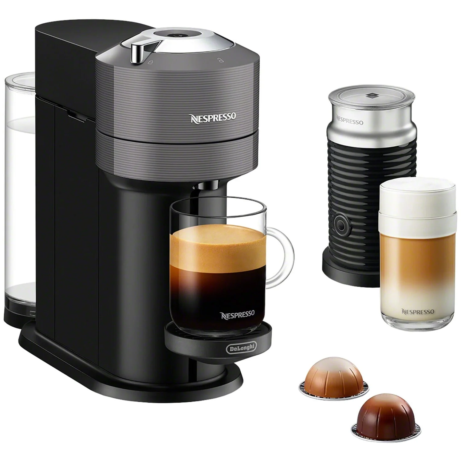 Nespresso Vertuo Next Coffee and Espresso Maker by DeLonghi, Dark Gray