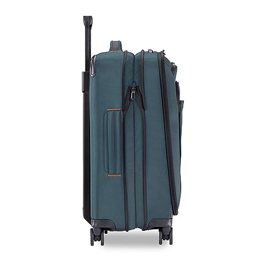 Briggs & Riley Domestic 22" Carry On Expandable Spinner - Luggage for Travel, Suitcases with Wheels, Softside Rolling Bag for Men & Women, Self-Repairing Zipper - ZDX Collection, Hunter