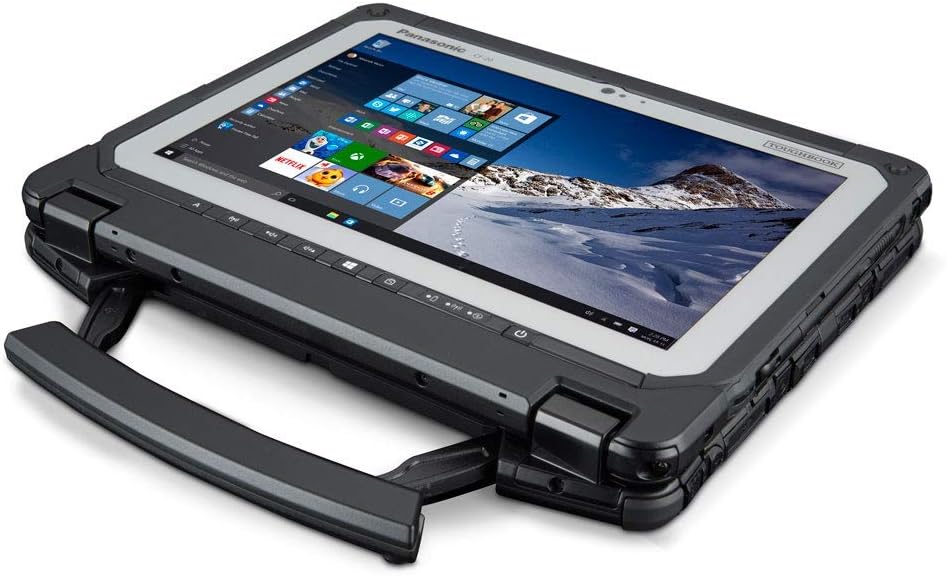 Panasonic Toughbook CF-20, 10.1" Multi Touch, 1920 x 1200, m5-6Y57@1.1GHz, 8GB, 128GB SSD, Wi-Fi, Bluetooth, Dual Pass, Webcam, Rear Camera, Emissive Backlit Keyboard, Win 10 Pro, 4G LTE (Renewed)