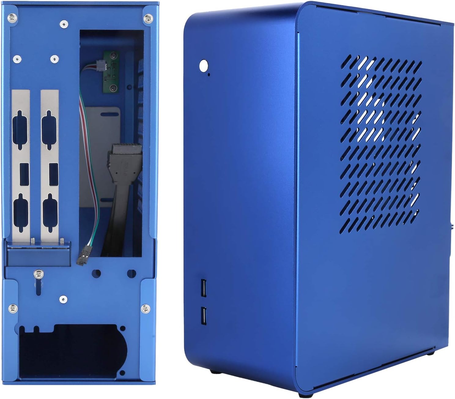 125 Mini ITX PC Casing, Small Form Factor Mini-ITX Computer Case, Computer Mini Case for ITX HTPC Home Theater Motherboard for Desktop Accessories