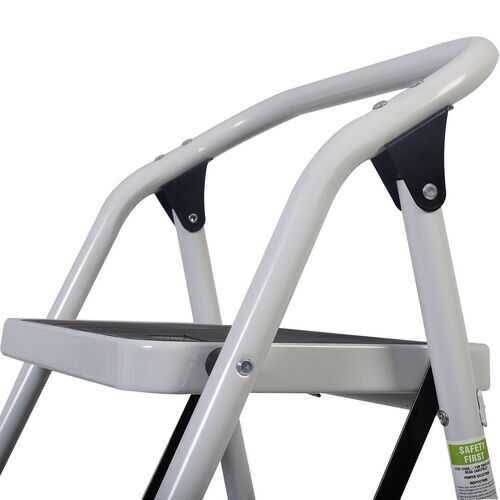 Costway 3 Step Lightweight Ladder HD Platform Foldable Stool 330 lb
