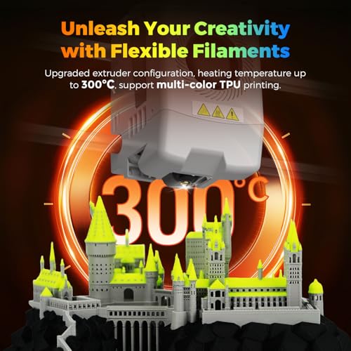 FLASHFORGE Adventurer 5M 3D Printer with Fully Auto Leveling System, Max 600mm/s High-Speed, 280℃ Quick-Detach Nozzle, CoreXY Structure for Superior Print Quality, Rookies & Experts Smart Choice