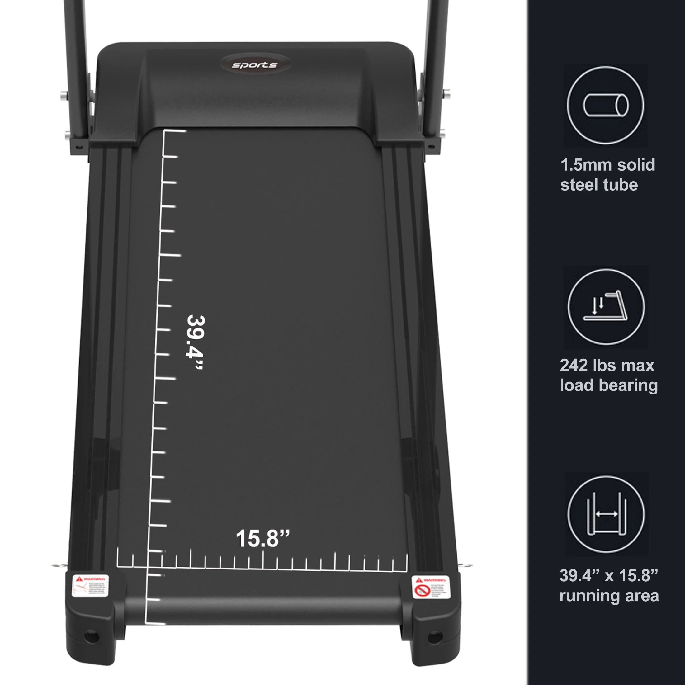 TALEMOHO  Foldable Treadmill with Incline and 250 LBS Capacity, 2.0Hp Electric Treadmill for Home Workout,Bluetooth Music