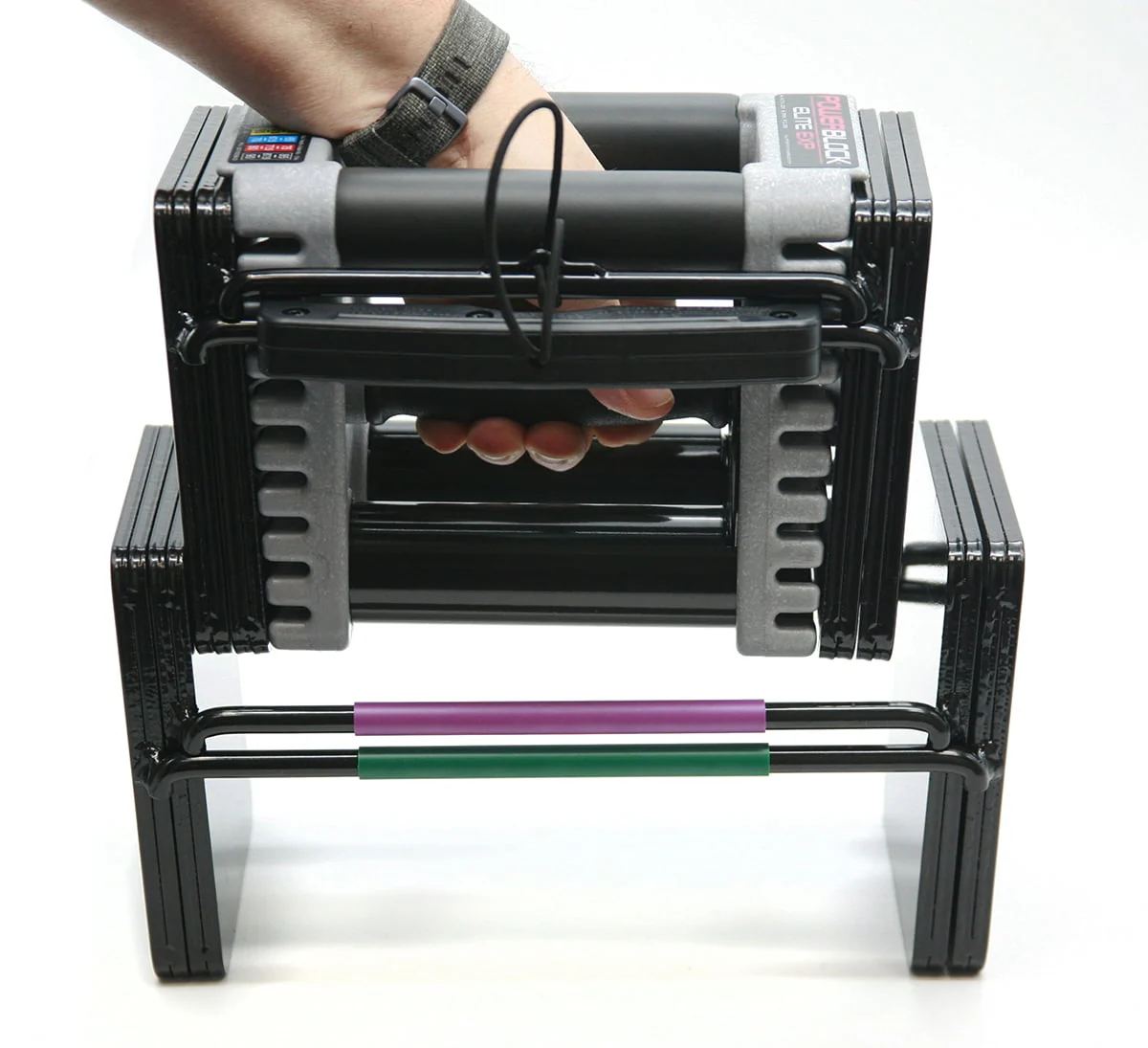 PowerBlock Elite EXP 5-50 lb. Adjustable Dumbbells, Stage 1, Single Dumbbell