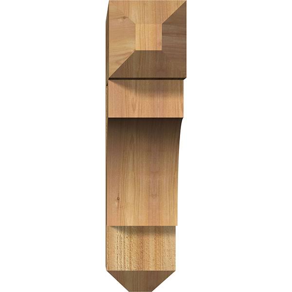 Ekena Millwork BKT06X24X24WTL04RWR 6x22W x 24x22D x 24x22H Westlake Craftsman Rough Sawn BRACKET, Western Red Cedar
