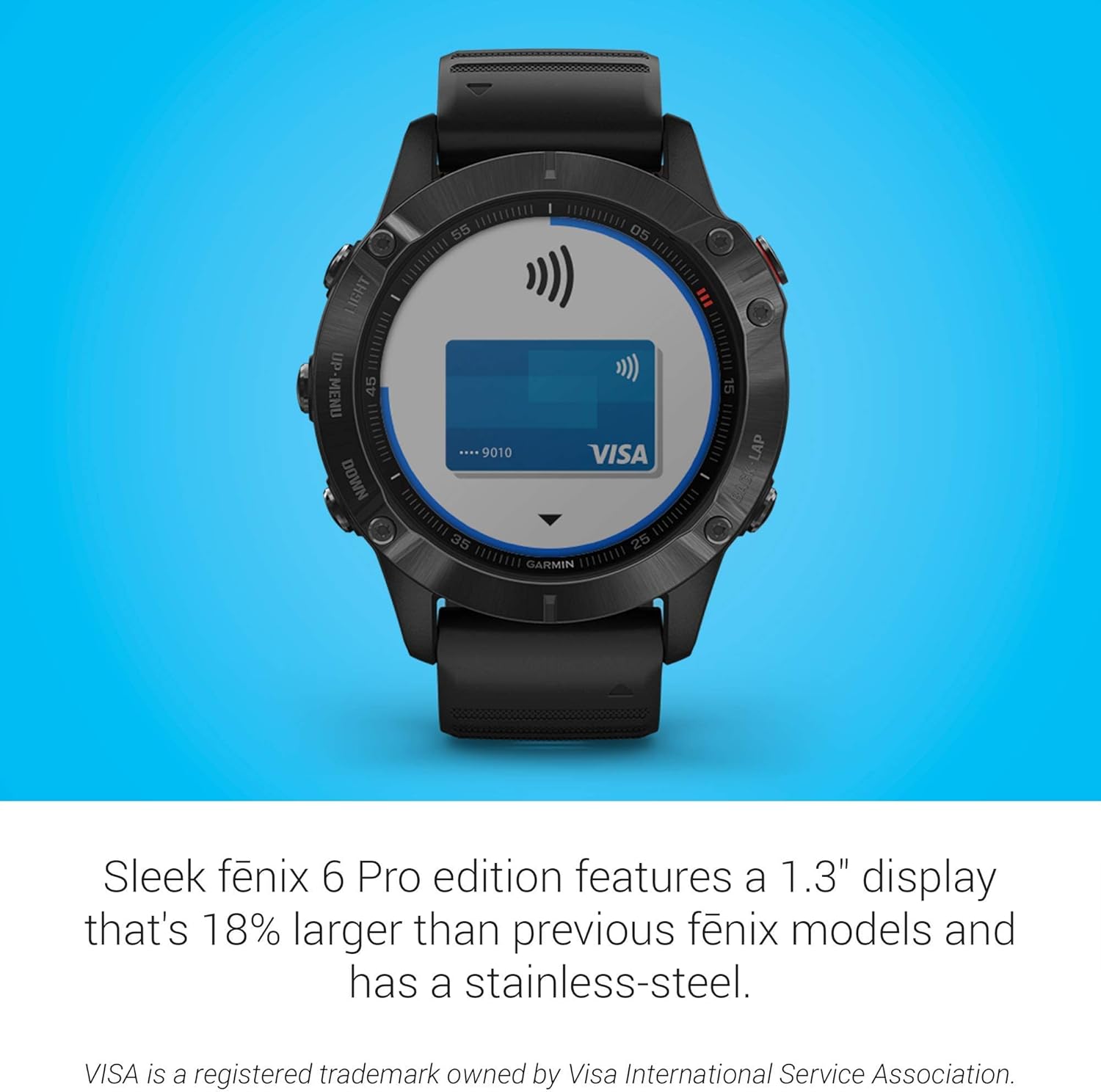 Garmin Fenix 6 Pro, Premium Multisport GPS Watch, Features Mapping, Music, Grade-Adjusted Pace Guidance and Pulse Ox Sensors, Black (Renewed)