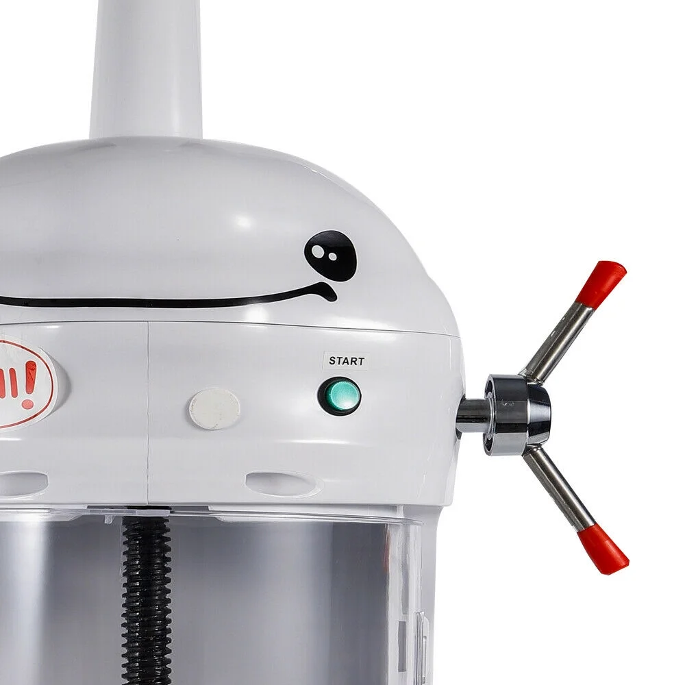 DENEST 350W Electric Snow Ice Shaver Snow Cone Shaved Machine Commercial  Ice Crusher