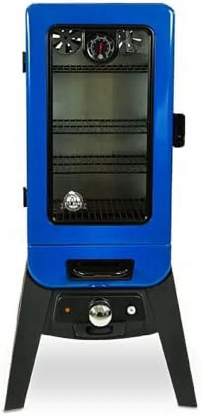 748 sq. in. 1500W Analogue Electric Smoker - Vertical + Blue