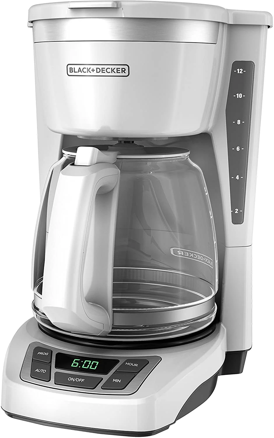 New Black & Decker CM1160W Programmable Coffee Maker, White, 12 Cup,Each