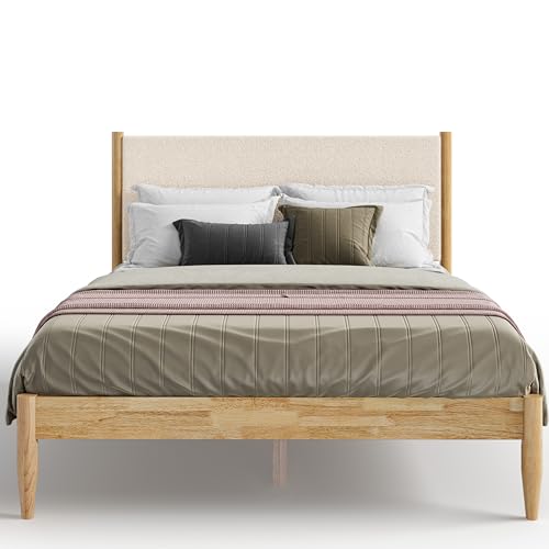 DG Casa Reign Queen Bed Boucle Platform, A2-Taupe