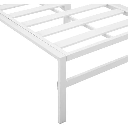 Crosley Furniture KO60018WH-GY Kaplan Outdoor Metal Chaise Lounge, White with Grey Cushions