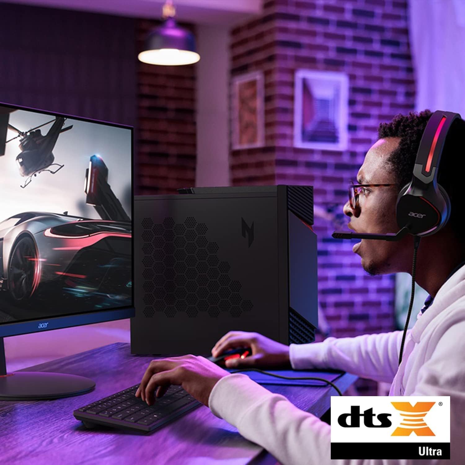 Acer Nitro 50 N50-650-UR13 Gaming Desktop | 13th Gen Intel Core i5-13400F 10-Core Processor | NVIDIA GeForce RTX 3060 | 16GB 3200MHz DDR4 | 512GB SSD | 1TB HDD | Intel Wi-Fi 6E AX211 | Windows 11 Home