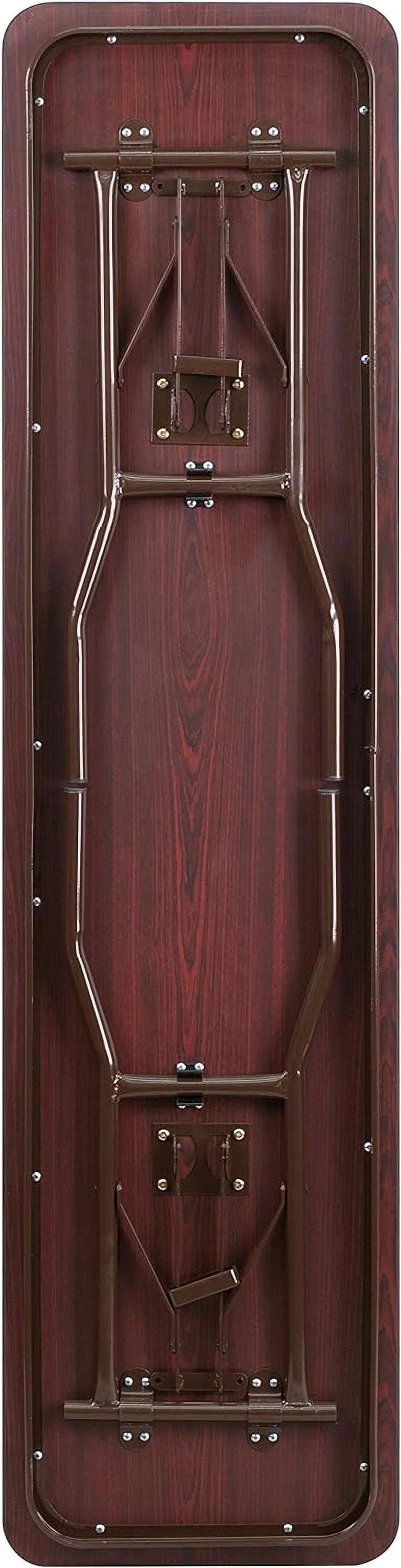 Mahogany Melamine Laminate Folding Training/Seminar Table - Event Table