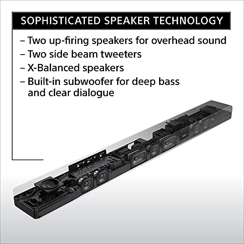 Sony HT-A7000 7.1.2ch 500W Dolby Atmos Sound Bar Surround Sound Home Theater with Sony SA-RS3S Wireless Rear Speakers
