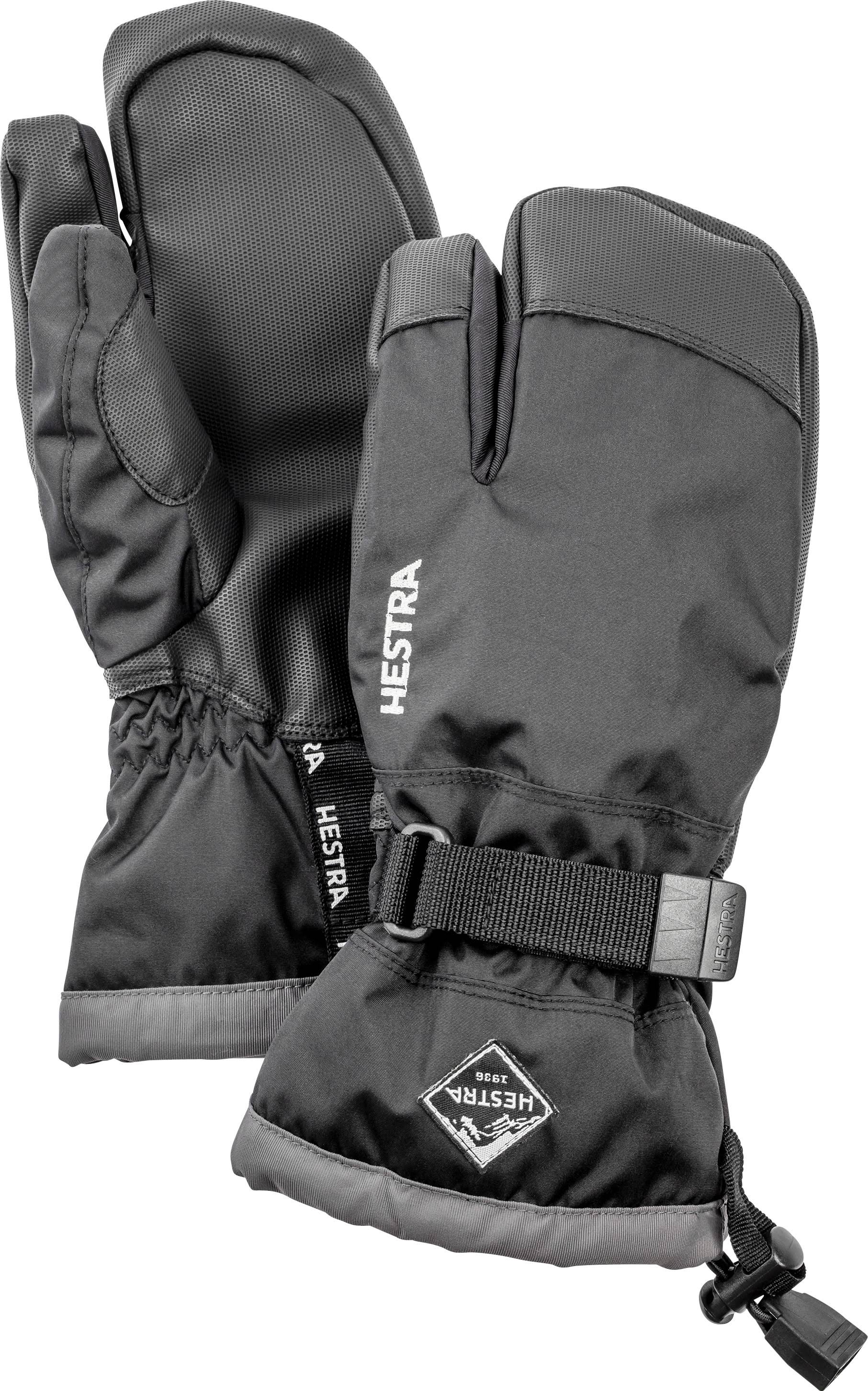 Hestra Army Leather Heli Ski - 3 Finger Black 12