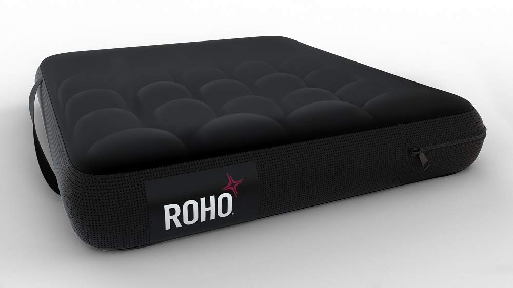 ROHO MOSAIC Cushion, Heavy Duty, Inflatable Seat Cushion for Office Chair, Wheelchair, Cars, Home Living, & Back Pain Support, Adjustable Cushion with Stretchable Cover & Non-Skid Bottom, 18 x 16