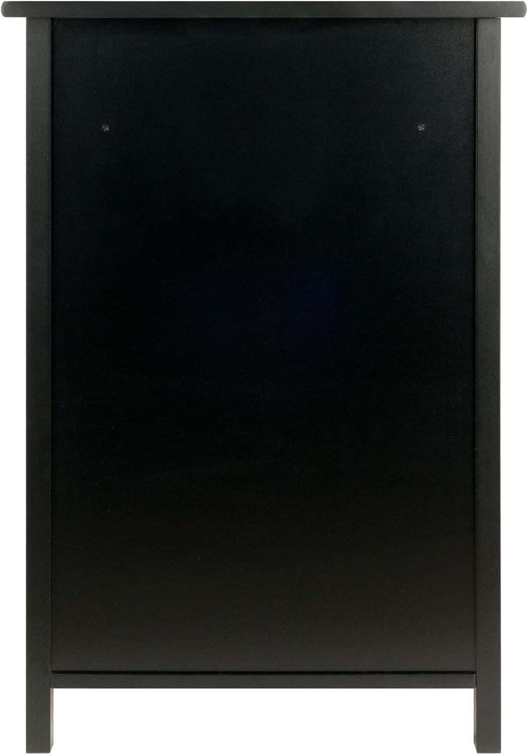 Winsome Delta File Cabinet Black Home Office