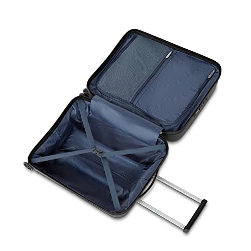 American Tourister Airconic Hardside Expandable Luggage with Spinners, Deep Ocean, 2PC SET (Carry-on/Medium)
