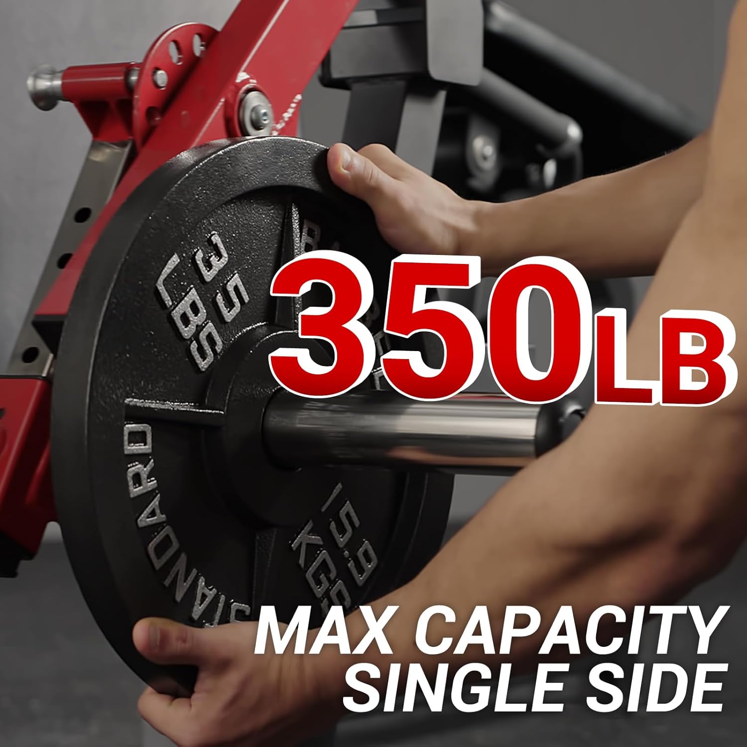 GMWD Leg Extension and Curl Machine, Single Leg Extension, Lying Leg Curl, Standing Leg Curl, Adjustable Leg Exercise Bench with Plate Loaded, Leg Machine Home Gym