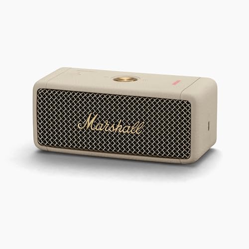 Marshall Emberton II Portable Bluetooth Speaker, Black & Brass