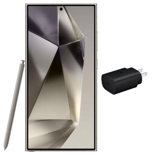 SAMSUNG Galaxy S24 Ultra Cell Phone, 512GB AI Smartphone, Unlocked Android, 200MP, 100x Zoom Cameras, Long Battery Life, S Pen, Global Version, 2024 - Titanium Gray