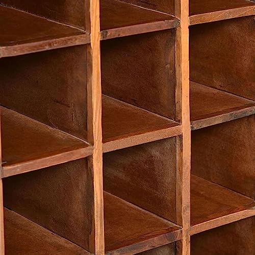 Wine Rack for 16 Bottles Solid , Wood,This bar cabinet is made of , wood, which is solid, durable and beautiful, and has the characteristics of different woods like teak, mango wood, acacia, etc. Ever
