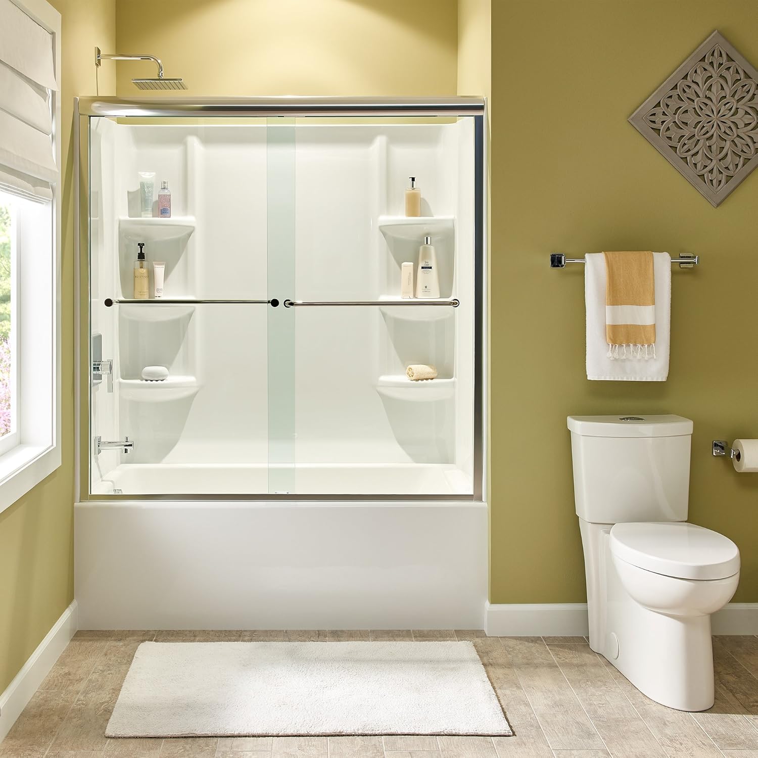 American Standard 2946BW.011 Studio 60 x 32 Bathtub Wall Set, White