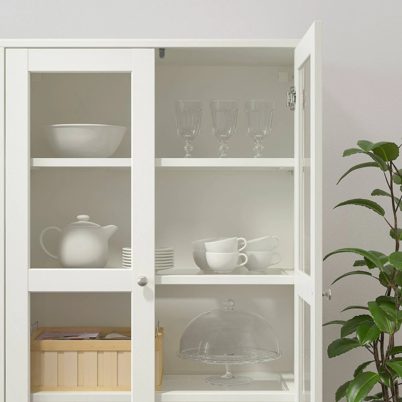 IKEA - HAVSTA Storage Combination w/Glass Doors, White, 31 7/8x18 1/2x83 1/2