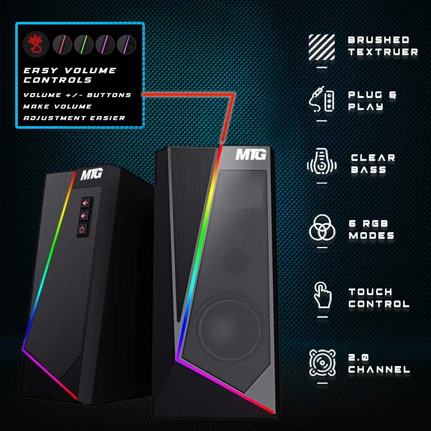 Restored Gaming Desktop PC, Intel Core i5 4th Gen, TechMagnet Zeus, GT 1030 Graphics, 16GB RAM, 1TB SSD, MTG New 24 Inch Dual Monitor, RGB Keyboard Mouse, Speaker, Webcam, Win 10 Pro (Refurbished)