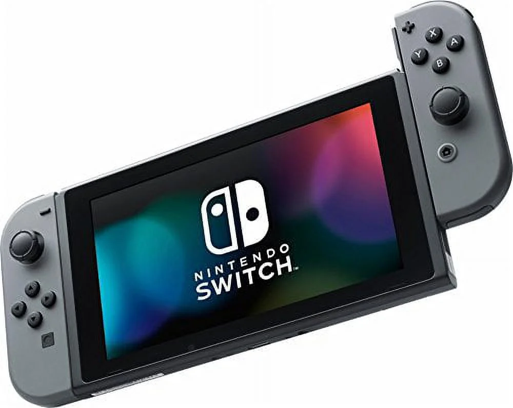 Nintendo Switch 6 items Bundle:Nintendo Switch 32GB Console Gray Joy-con,128GB Micro SD Card Nintendo Joy-Con (L/R) Wireless Controllers Neon Red,Mario Kart 8 Deluxe Mytrix HDMI Cable and Wall Charger