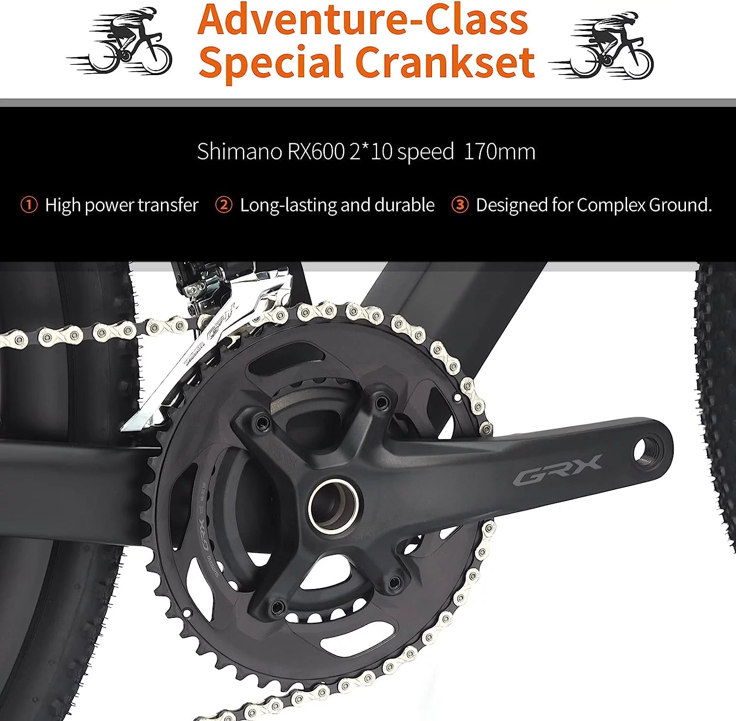 SAVADECK Carbon Gravel Road Bike,T800 Carbon Gravel Dis Brake Bicycle with Professional Adventure Shimano GRX400 20 Speed Groupset and Extra Wide Tires 700CX40C for Various Road.
